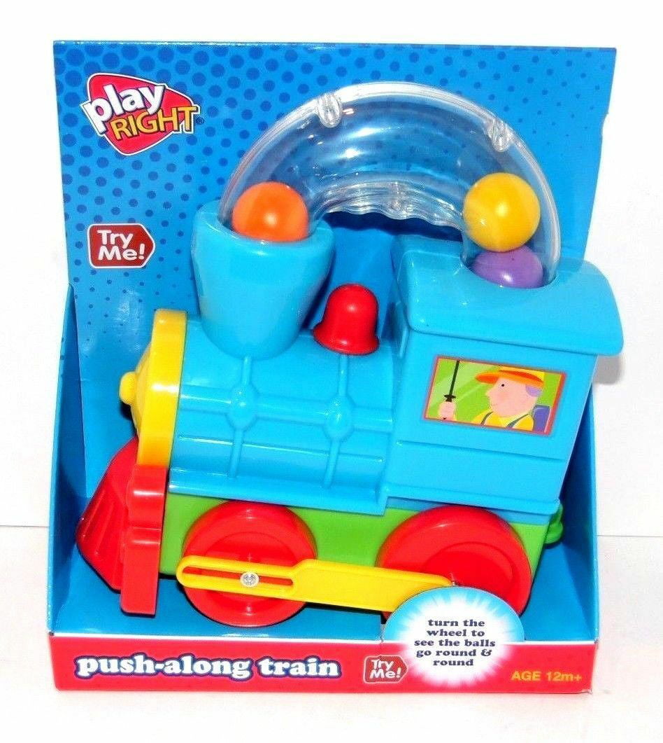 Ball Blowing Action Loco Push Along Train Baby and Toddler Kids Toy Gift New 