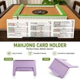thumbnail image 3 of Mahjong Card Holder for Table, Under Mat Slide in Stand Angled Viewing Rack Foldable 3D Printed Space Saving Accessory for American Mahjong Mat, 3 of 5