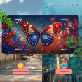 thumbnail image 5 of 1 Pcs 2D Flat License Plate Covers & Frames, Butterfly with American Flag For Decorative Front, Waterproof For Decoration Aluminum License Plate Covers & Frames Cover For Men Women, 12" X 6", 5 of 7