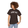 thumbnail image 3 of Aussie Wife Australian Wedding Anniversary Shirt Gifts Tshirt Crew Neck, 3 of 5