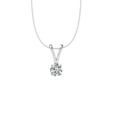 thumbnail image 2 of Certified 1/2 Carat TW Diamond Solitaire Pendant Necklace in 14k White Gold (G-H, I1-I2), 2 of 5