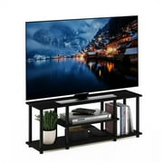 Furinno Turn-N-Tube No Tool 3-Tier Entertainment TV Stands, Black