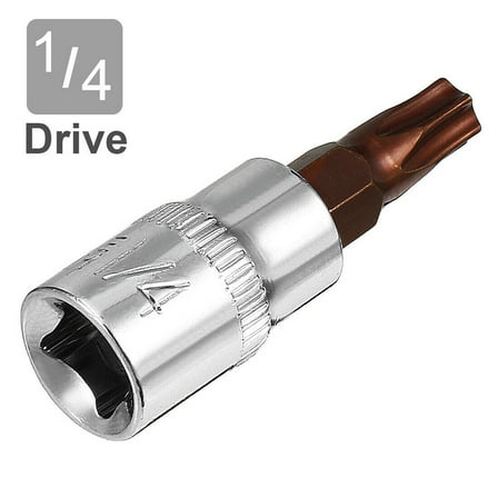 2Pcs 1/4 Inch Drive Steel T30 Torx Bit Sockets