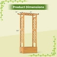 thumbnail image 3 of Costway 2 PCS 60” Raised Garden Bed with Trellis with Hanging Roof, 2 Side Trellises, 3 of 9