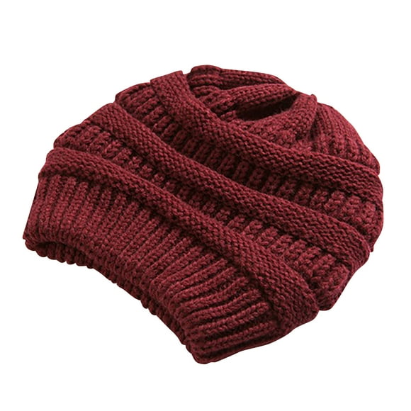 Lolmot Womens Knit Beanie Hat for Ladies Fleece Line Ski Skull Cap Slouchy Winter Hats