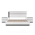 thumbnail image 2 of FOA Misti 3-Piece White Wood Bedroom Set - Queen + 2 Nightstands, 2 of 15
