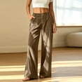 thumbnail image 2 of Drses Fall Winter Flowy Loose Palazzo Pants for Women, High Waist Striped Casual Lounge Trousers, Versatile Wide Leg Slacks for Travel Vacation Casual Daily Outfits Multi Neutral Stripes, 2 of 8