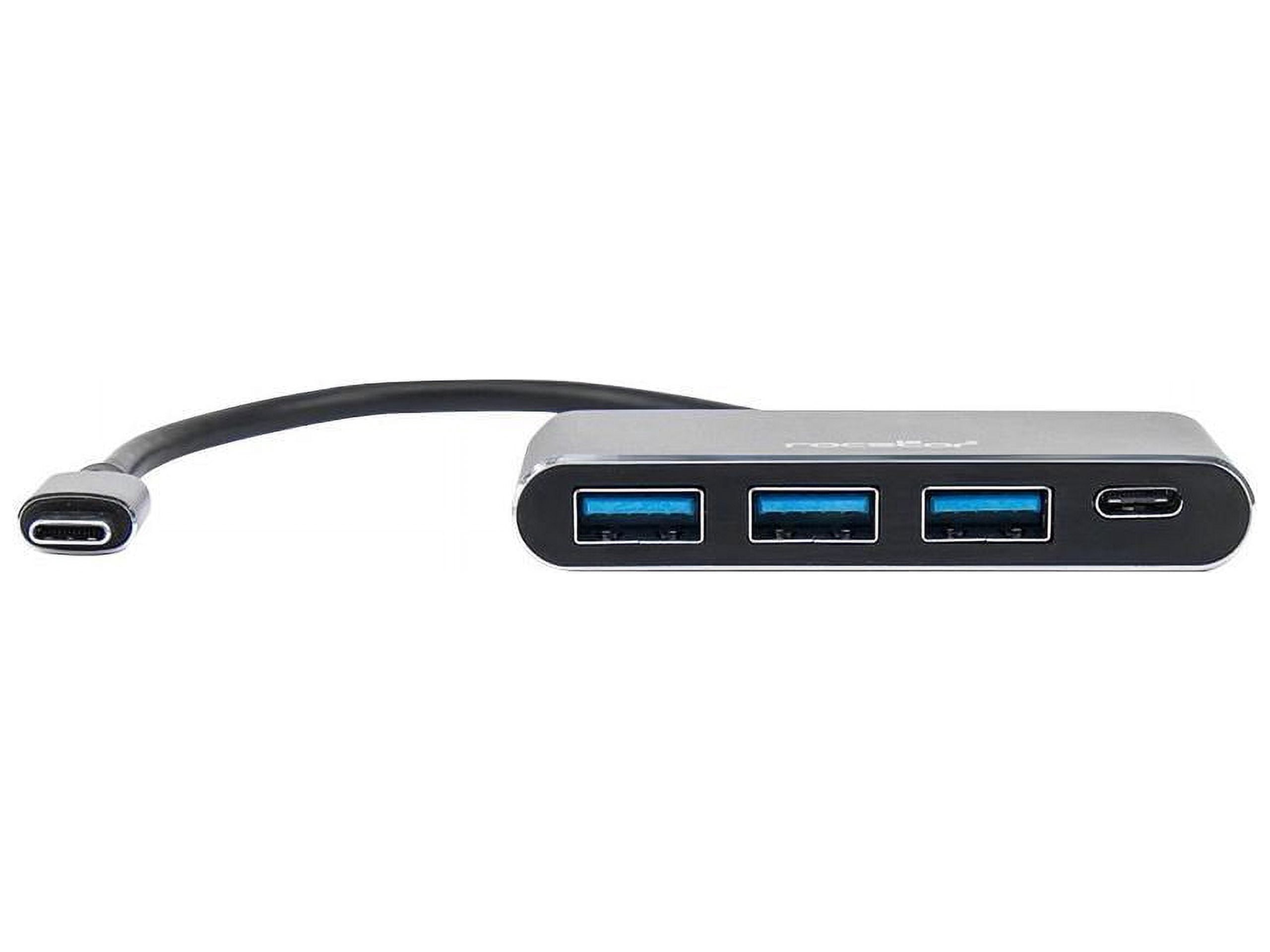 Rocstor Premium USB C Hub 4 Port USB-C to USB-A 3x and USB-C 1x
