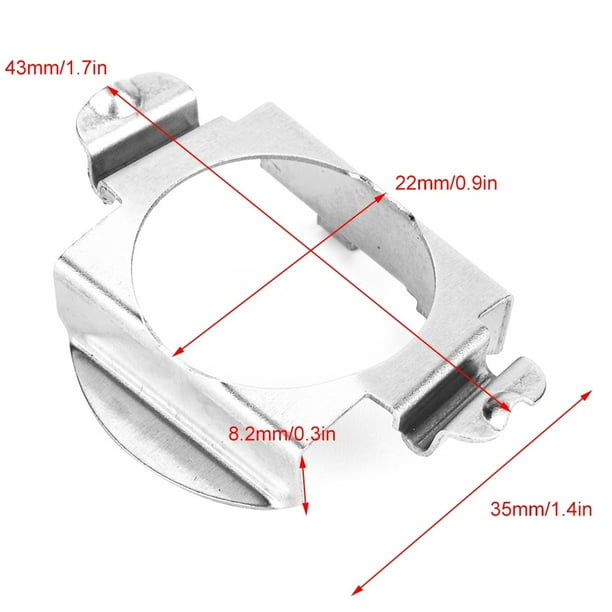 PAR DE H7 LED FARO BOMBILLAS Adaptador Titular de retenciria para Plata H7 LED Adaptador Titular
