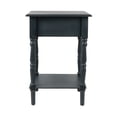 thumbnail image 4 of Decor Therapy Jane Nightstand Side Table with a Drawer, Shelf, Traditional Design, Navy 17"D x 14"W x 26"H, 4 of 6