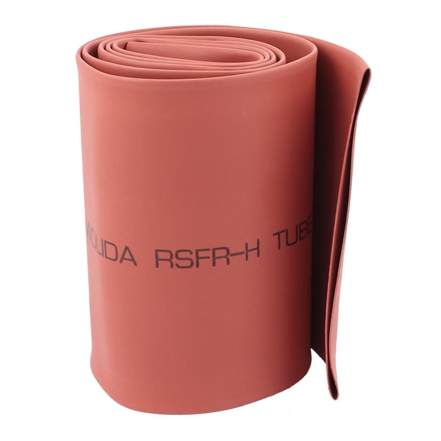 Manguera de tubo retráctil roja de 70 mm de diámetro, longitud de 1 m