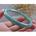 thumbnail image 3 of Icy Green Natural A JADE Jadeite Circle Bangle Bracelet 57 mm 683862 TN, 3 of 10