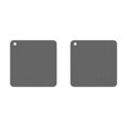 thumbnail image 4 of Decodeary Ensemble de Napperons Isolants en Silicone Tapis de Table Tapis de Cuisson Coussin de Plateau de Cuisson pour Micro-Ondes Antidérapant Résistant à la Chaleur Gris Carré 2 Pcs, 4 of 6