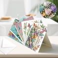 thumbnail image 4 of 6pcs Diamond Painting Kit Greeting Card, Tulip Butterfly 5D DIY Diamond Handmade Holiday Greeting Card with Envelope, Christmas Gift Congratulation, 4 of 7