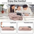thumbnail image 4 of For Samsung Galaxy S23 Non-slip Full Coverage Ring Pu Phone Case With Wristband, 4 of 5