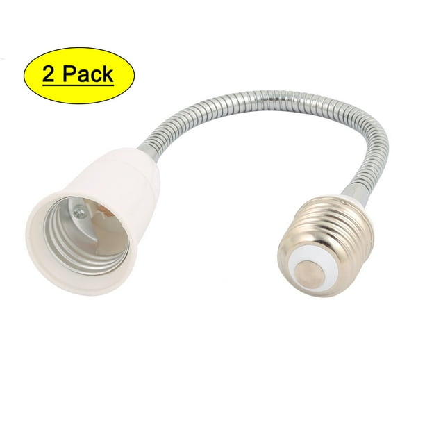 2Pcs E27 Light Lamp Bulb All Direction Extension Adapter Extenders 30cm Length