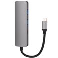 thumbnail image 3 of Usb-C A Tipo-C Usb3.0 Adaptador Convertidor Hdmi Compatibilidad Con Concentrador 3840X2160 / 30Hz (Gris) 4 En 1 Inevent EL008015-00, 3 of 6
