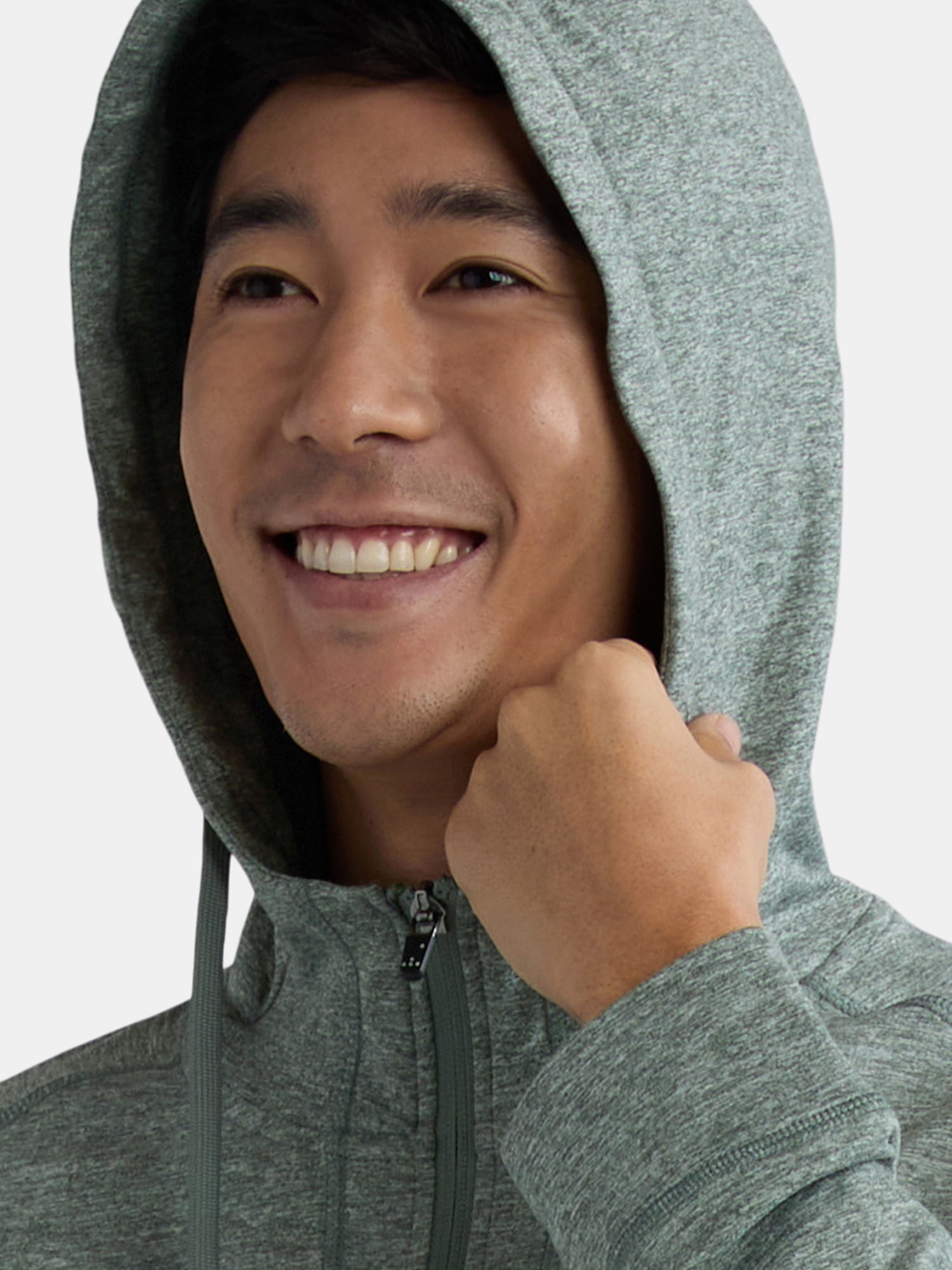 Athletic Works Men's and Big Men's ButterCore Zip Front Hoodie, Sizes S-3XL