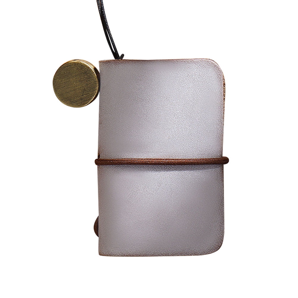 Practical Mini Notepad Notebook School Supplies Office Worker Students Stationery for Home Office (Matte Wax Coffee)