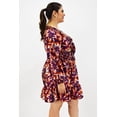 thumbnail image 2 of Vestido escote de moño Roman Fashion /Tallas Extras, 4318 (Vno) vino 38, 2 of 7