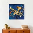 thumbnail image 4 of Creative Products Trumpet Trombone and Tambourine Painting 16 x 16 Canvas Wall Art, 4 of 5