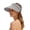 X1 Grey, variant on Sun Hats for Women Wide Brim Roll-Up Beach Ponytail Hat Packable Foldable Travel Straw Visor,Color:Beige