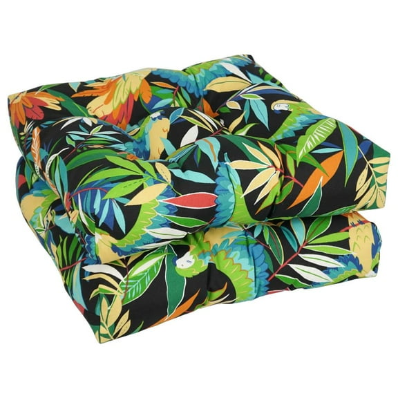 19-inch Spun Poly Outdoor Chair/ Rocker Cushions (Set of 2) - 19" x 19"