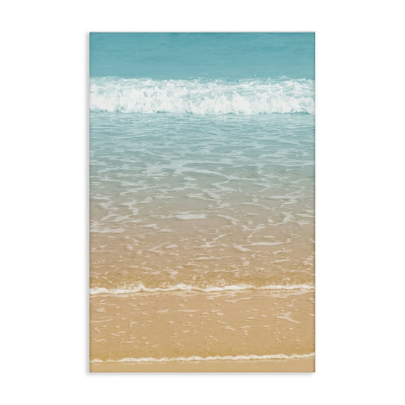 Stupell Industries Clear Waters Shore Nautical & Beach Photography Wrapped Canvas Art Print Wall Art, 16 x 24