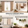 thumbnail image 5 of Abiglifty Double Curtain Rods 48-84" – Wrap Around Blackout, Extendable, Black Metal, 5 of 7
