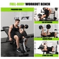 thumbnail image 3 of Flybird Standard Weight Bench with Preacher Curl, Leg Developer, Chest & Shoulder Rack, 3 of 7