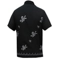 thumbnail image 2 of HAPPY BAY Men's Hawaiian Shirt Fashion Button Down Short Sleeves Holidays Aloha Party Casual Tops Summer Beaches Shirts for Mens XXL Black_W782, 2 of 4
