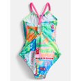 thumbnail image 2 of Wonder Nation Girls Cross-Back Strap Print Swim One-Piece, Sizes 4-16, 2 of 3
