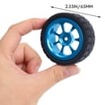 thumbnail image 6 of 65mm Metal Wheel Rim + High Grip Rubber Tires Tyres for 144001 A959 A959-B 124019 124018 RC Car Parts,Blue, 6 of 8