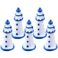 thumbnail image 2 of Visland 5PCS Miniature Seagull Lighthouse Fairy Garden Ornament Decor Glass Craft Little Things Figurine Statue Model Resin Crafts Home Decor, 2 of 8