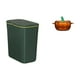 thumbnail image 1 of Cesto de basura con forma de calabaza que ahorra espacio, con tapa, ideal para cocina, baño, taller, cuarto de manualidades, tarro de , conten, 1 of 8