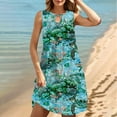 thumbnail image 2 of LYXSSBYX Plus Size Dresses for Curvy Women Women's Round Neck Sleeveless Gradient Tie Dyed Beach Dress, 2 of 9