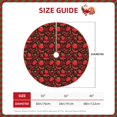 thumbnail image 2 of Fotbe Tomatoes And Chili Pattern Christmas Tree Skirt, Tree Skirts Plush Christmas Decorations, Christmas Tree Skirts Xmas Decorations Holiday Party Decor-48", 2 of 6