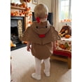 thumbnail image 6 of RUINIXCW Newborn Baby Girl Boy Thanksgiving Turkey Costume Kids Halloween Spider Costume Infant Baby Boy Girl Fall Winter Clothes Warm Fleece Romper Sleeveless Hooded Zip Up Bodysuit Jumpsuit, 6 of 10
