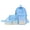 blue, variant on Ice Cream Series Three-Piece Backpack Set College Style Backpack