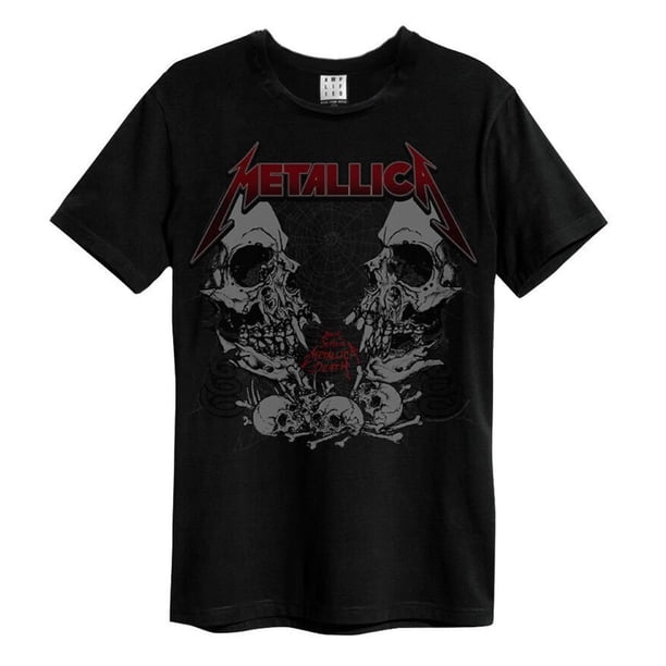 Amplified - Camiseta Metallica Birth School para Adultos Unisex (Negro)
