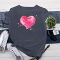 thumbnail image 2 of XFHLMJFF Oversized Tshirts for Women Basic Large Cotton Love Printed Classic Tee Shirts, 2 of 3