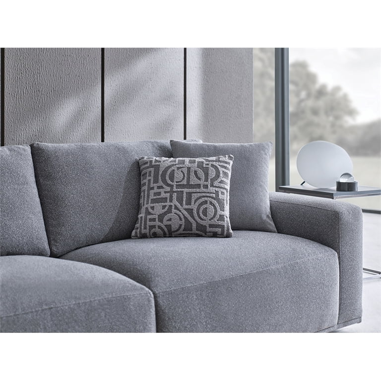 モレレアネオ3 Enza Home Melbourne 3-Seater Contemporary Polyester Fabric Sofa in