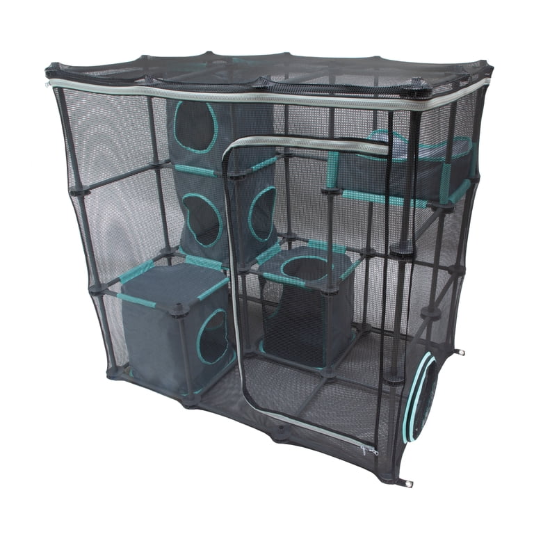 2 pack) Kitty City Outdoor Cat Enclosure Catio with Mesh Walls