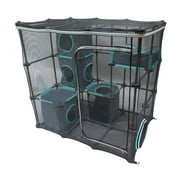 Kitty City Outdoor Cat Enclosure Catio with Mesh Walls, Zip Door, Fits Multiple Cats