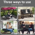 thumbnail image 2 of 40" Porch Swing Cushions with Ties, Waterproof & Fade Resistant, 3 Seater Thickened 4” Replacement Cushion for Outdoor Patio, Garden & Backyard, 2 of 7
