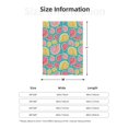 thumbnail image 4 of Throw Blanket for Couch Sofa and Bed, Corloful Seashells Super Soft Plush Throw Blanket, Fuzzy Cuteness Comfy Warm Washable Flannel Blanket & Throws for All Season, 4 of 5