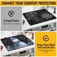 thumbnail image 5 of Christmas Stove Top Cover for Electric Stove, Heat Resistant Glass Stove Top Cover, Stovetop Protector and Kitchen Decor, Dish Drying Mats Cover for Ceramic or Washer Top, 28.5x20.5 Inch, 5 of 7