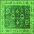 thumbnail image 1 of Ahgly Company Indoor Square Oriental Green Industrial Area Rugs, 4' Square, 1 of 4