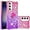 Pink Purple, variant on Slim Fit Phone Case for Samsung Galaxy S23 FE, Bling Shiny Quicksand Effect TPU Bumper Case with Four Corners Heavy Anti-Fall Protection Case for Galaxy S23 FE,Pink Purple