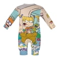 thumbnail image 6 of Rugrats Baby Long Sleeve Footless, Infant Playsuit Romper Jumpsuits for Boys Girls, 6 of 8